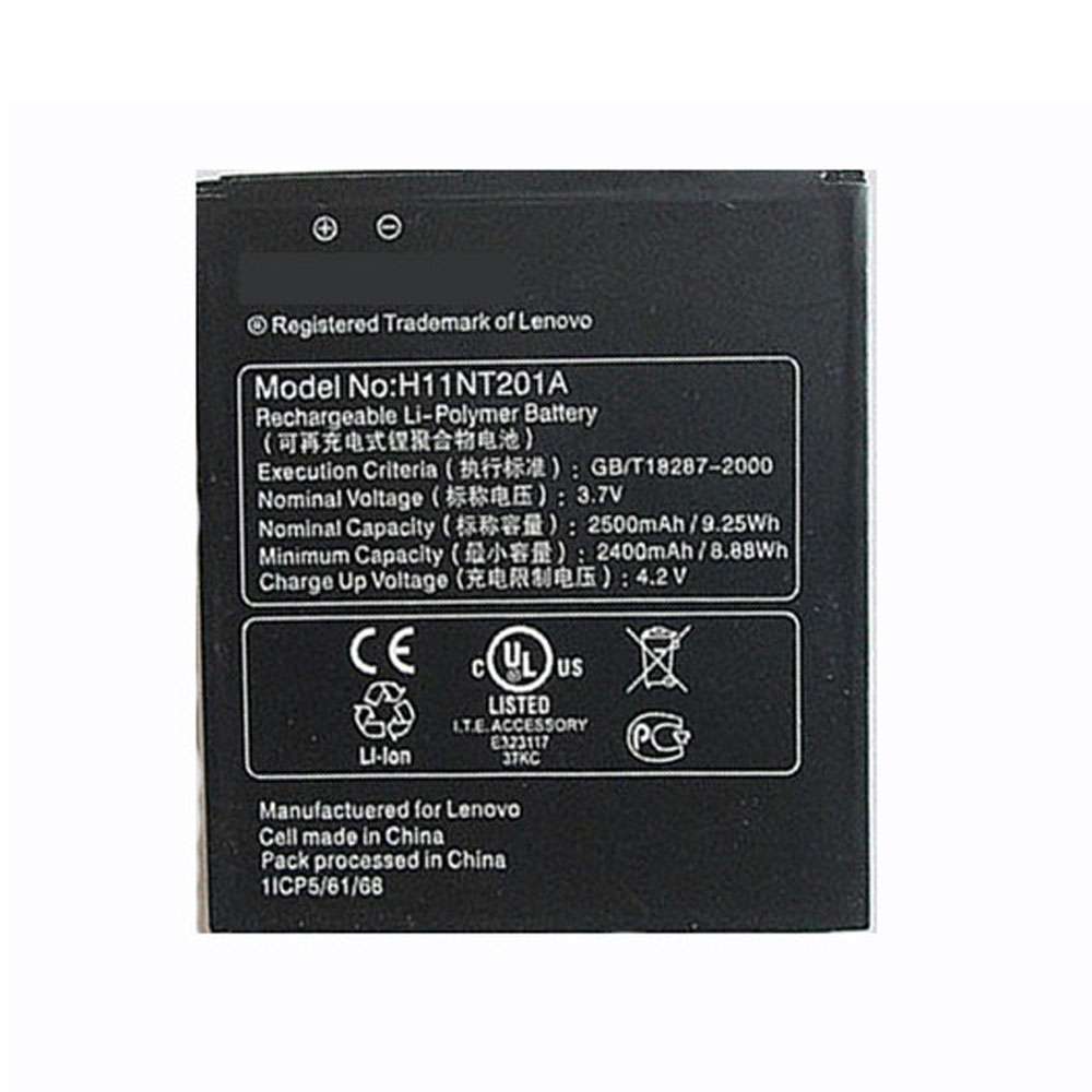 3.7V/4.2V 2400mAh/8.88WH Lenovo A2105 Replacement Battery