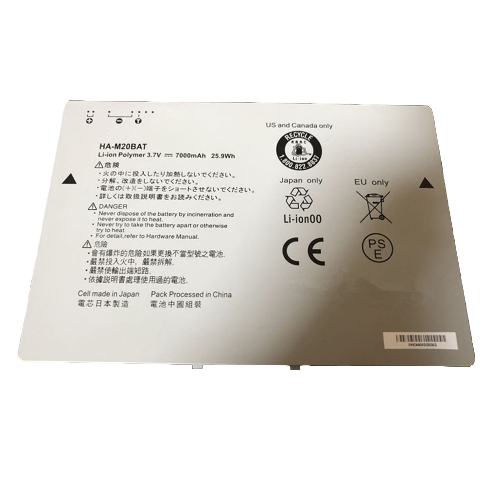 3.7V 12.95Wh/7000mAh HA-M20BAT Tablet Battery for CASIO V-T500(GE-E)