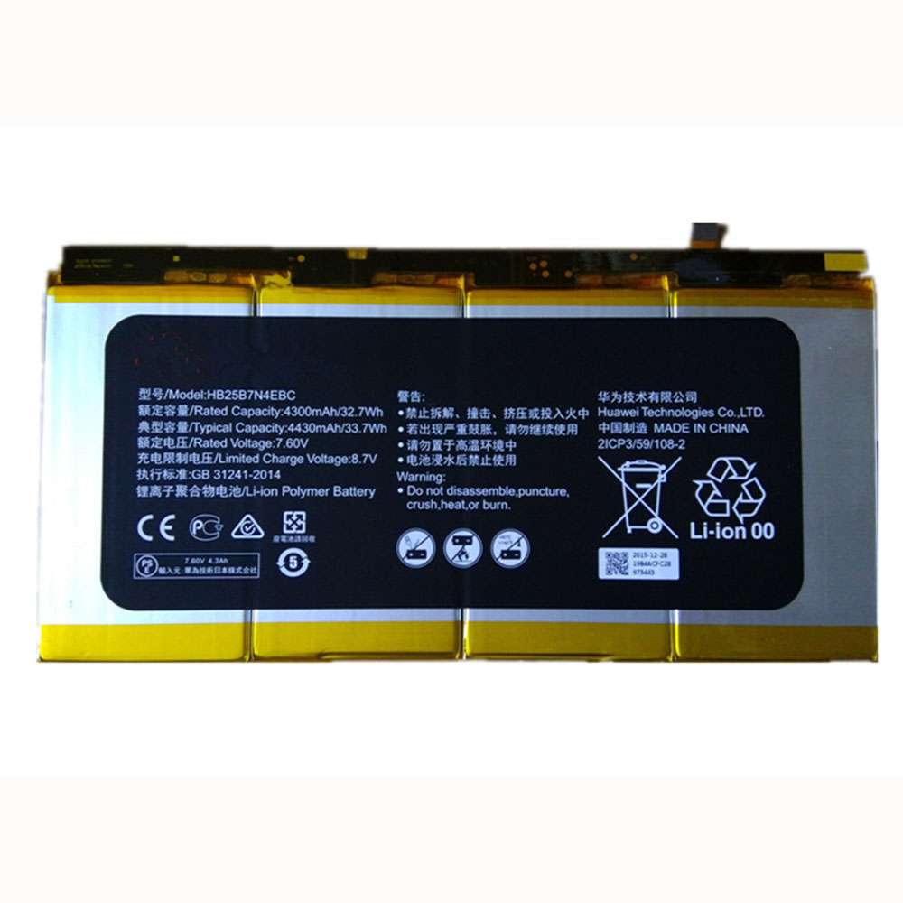 7.60V 4430mAh 33.7Wh Huawei MateBook HZ-W19 Replacement Battery