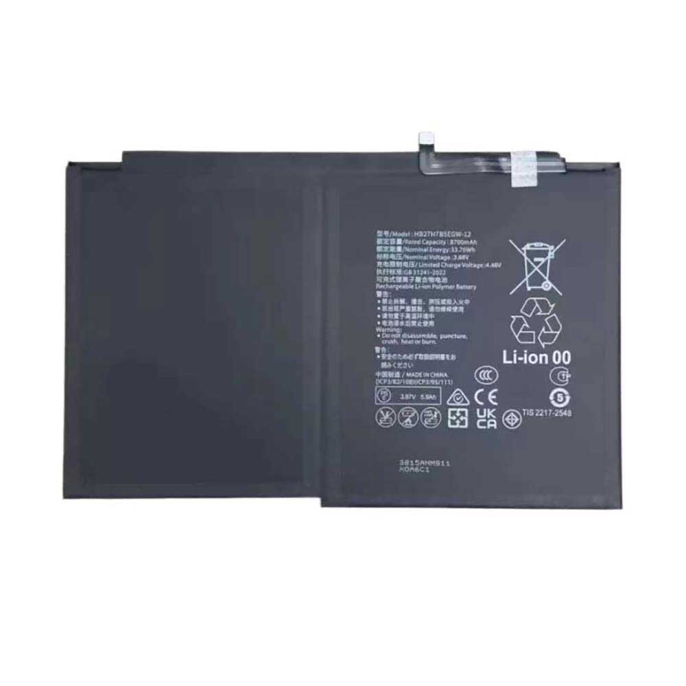 3.88V 8700mAh HB27H7B5EGW-12 Tablet Battery for Huawei Matepad 11.5