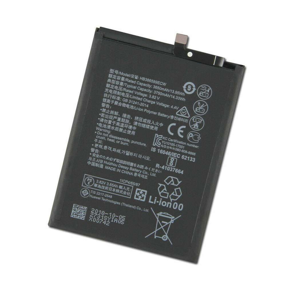 3.82V/4.4V 3650mAh/13.95WH Huawei P10 Plus P10Plus Honor 8X Replacement Battery