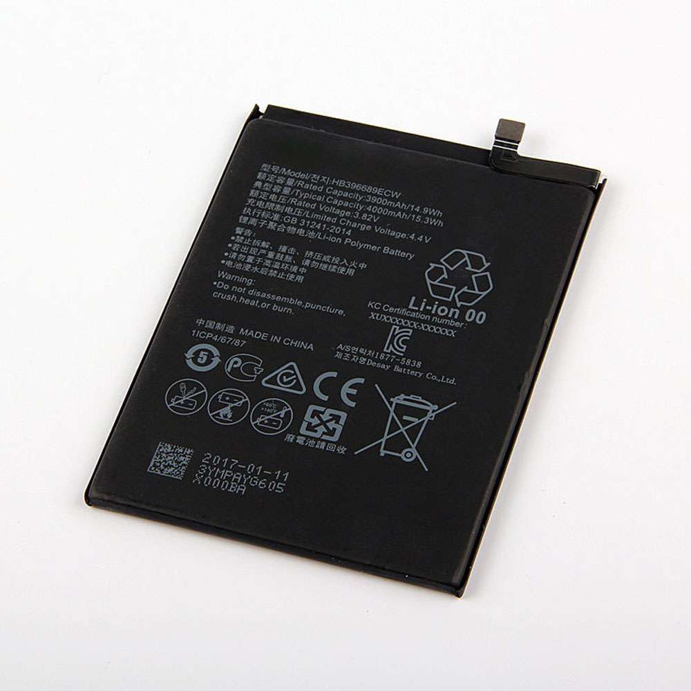 3.82V/4.4V 4000MAH/15.3WH HB396689ECW Smartphone Battery for HuaWei mate9 pro MHA-AL00 mate 9