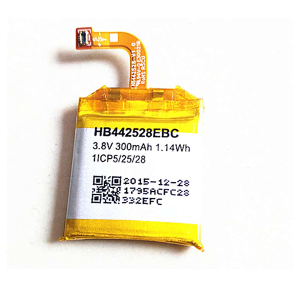 3.8V 300MAH/1.14Wh HB442528EBC Smartphone Battery for Huawei Watch 1ICP5/25/28