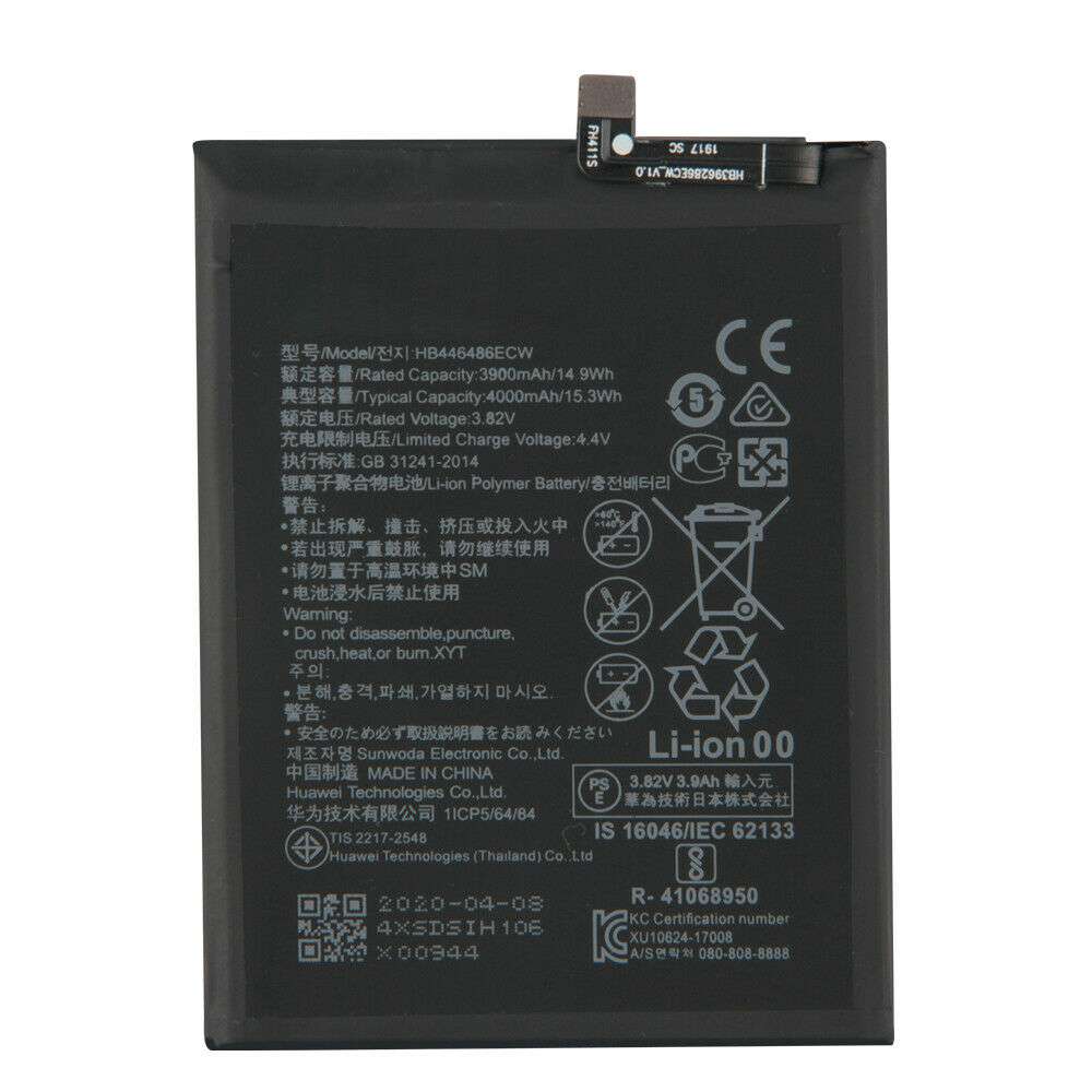 3.82V/4.4V 3900mAh/14.9WH Huawei P Smart Z Nova 5i Honor 9X Pro Enjoy 10Plus Replacement Battery