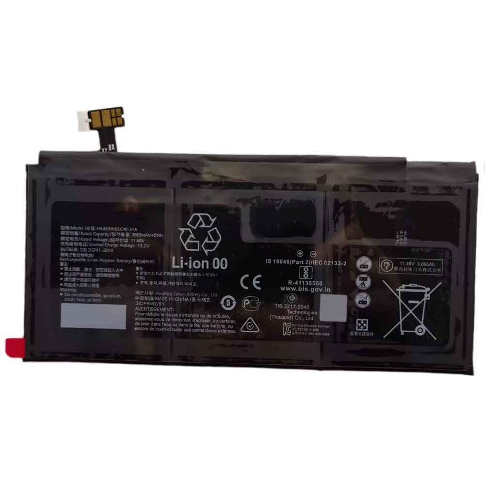 11.46V 3665mAh HB4588I6ECW-31A Laptop Battery for Huawei Matebook E 2022
