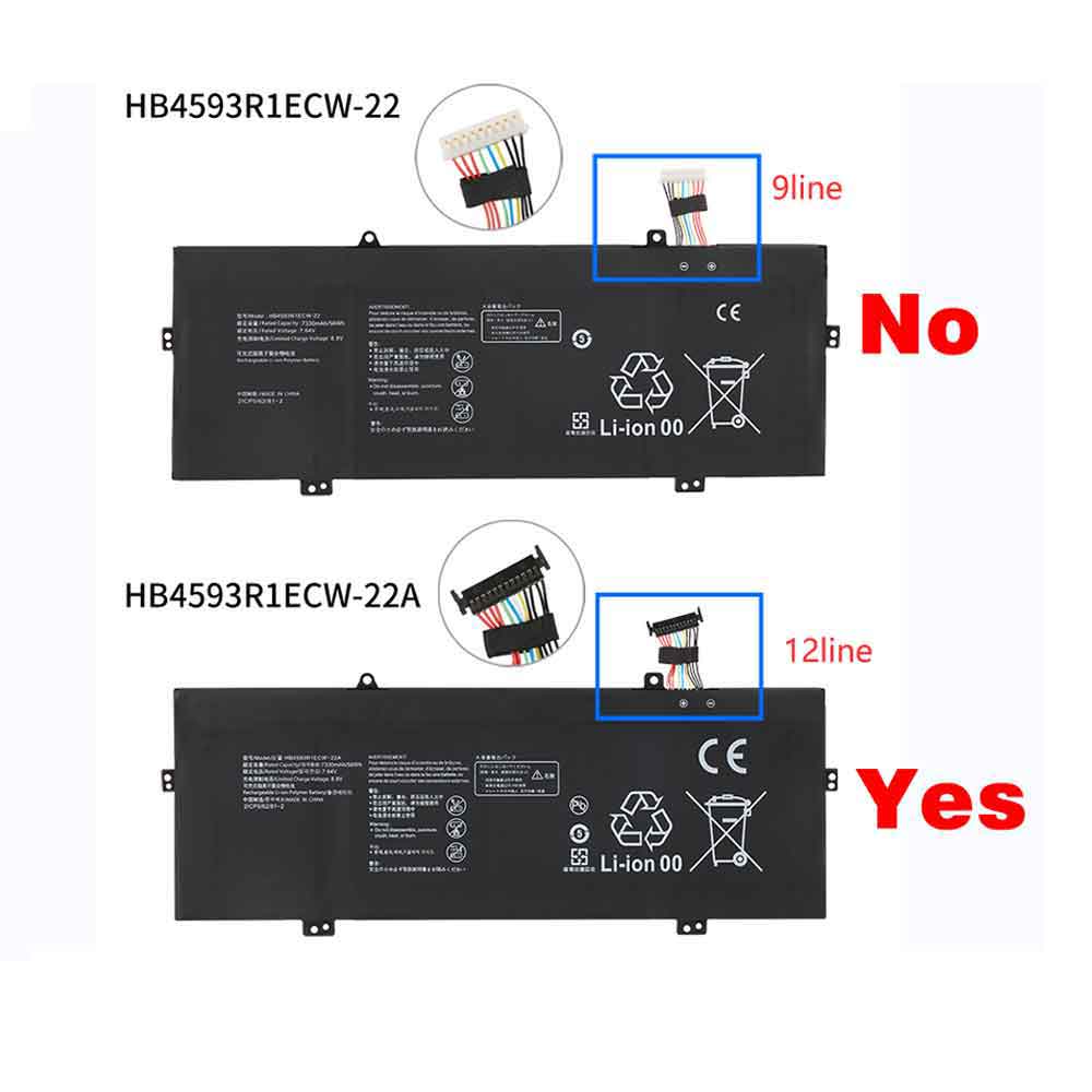 7.64V 7330mAh Huawei MateBook 14 2020 2021 AMD KLVL-WFH9 Replacement Battery