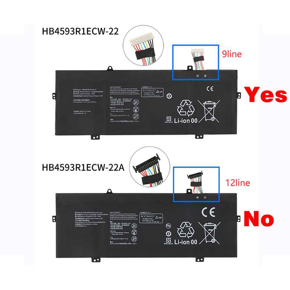 7.64V 7330mAh Huawei MateBook 14 2020 2021 AMD KLVL-WFH9 Replacement Battery
