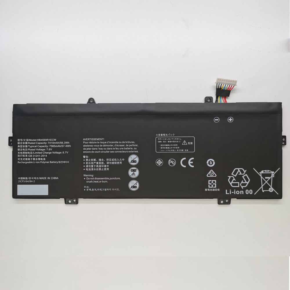 7.6V 56.3Wh 7410mAh Huawei MateBook X PRO MACH-W29C GRADE A Replacement Battery