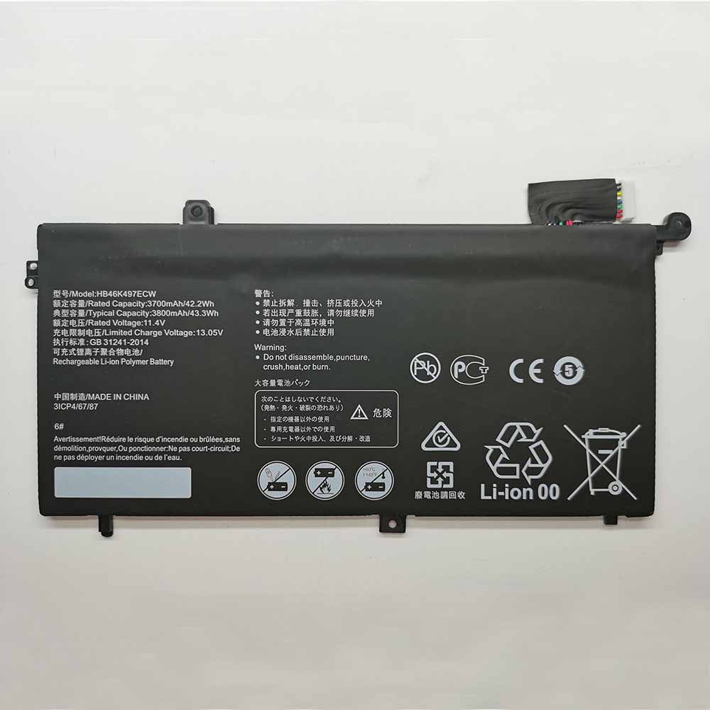 11.4V 3800mAh Huawei Matebook D 2018 PL-W19 MRC-W60800G5M Replacement Battery