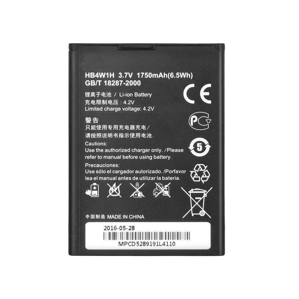 3.7V/4.2V 1750mAh/6.5Wh HB4W1H Smartphone Battery for Huawei Ascend G510/520 Y210 Y530 U8685D T8951