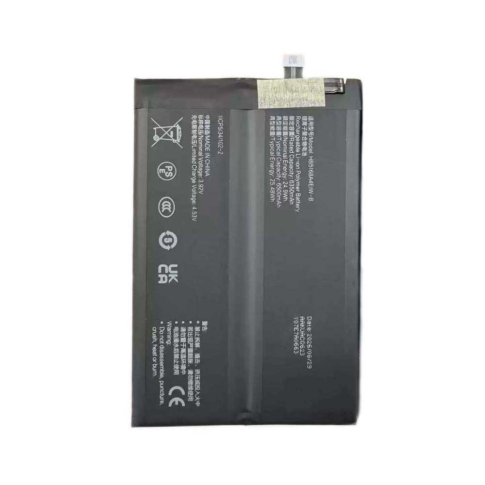 3.92V 6350mAh HB5168A4EIW-B Smartphone Battery for Honor 400 Smart 5G