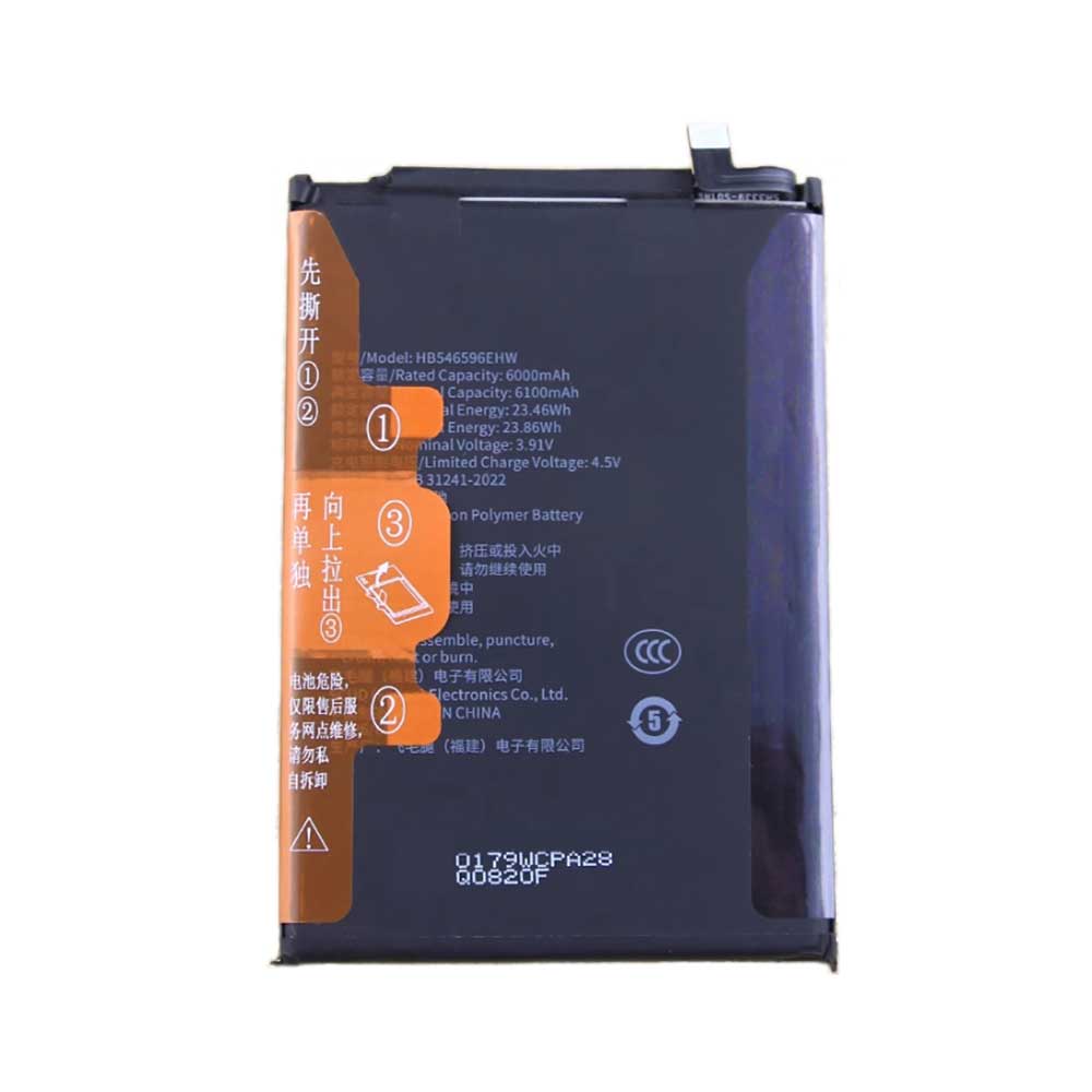 3.91V 6000mAh HB546596EHW Smartphone Battery for Huawei Enjoy 70X
