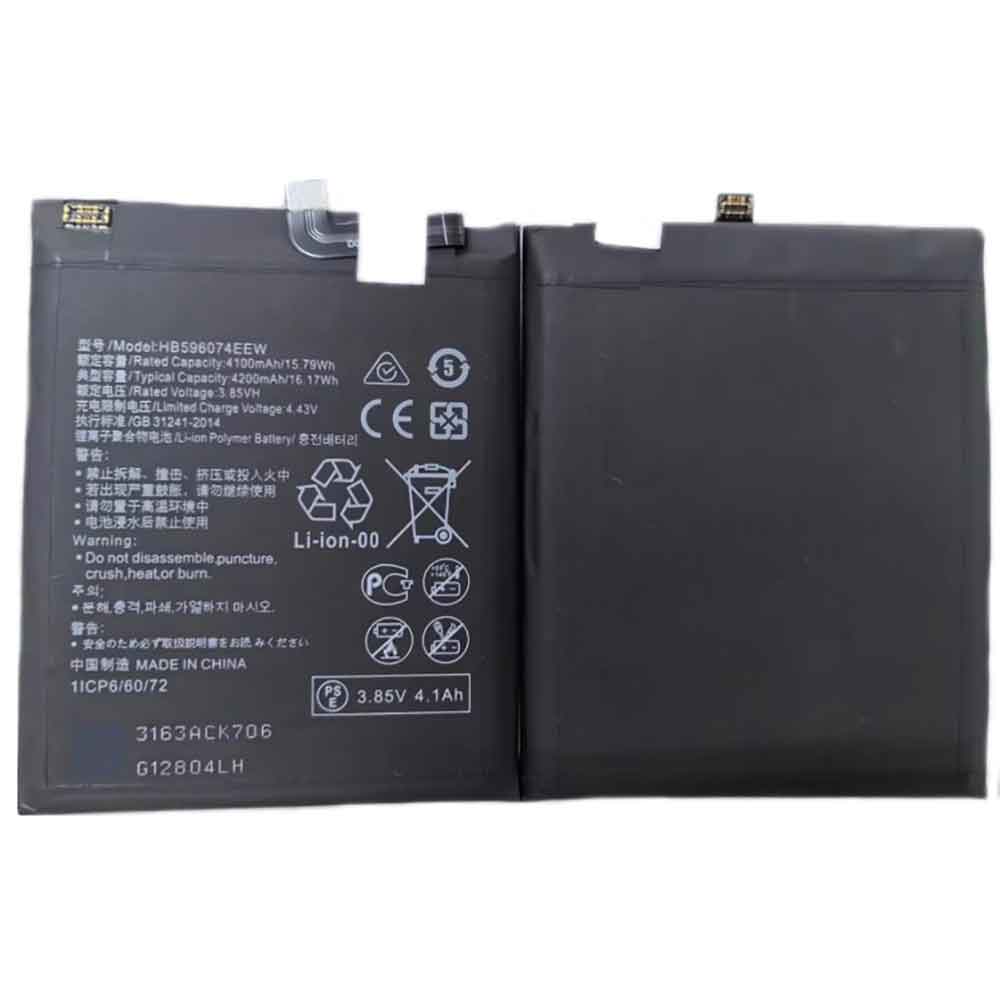 3.85V 4200mAh HB596074EEW Smartphone Battery for Huawei P40 Pro ELS-NX9 ELS-N04 Mate 40 40e