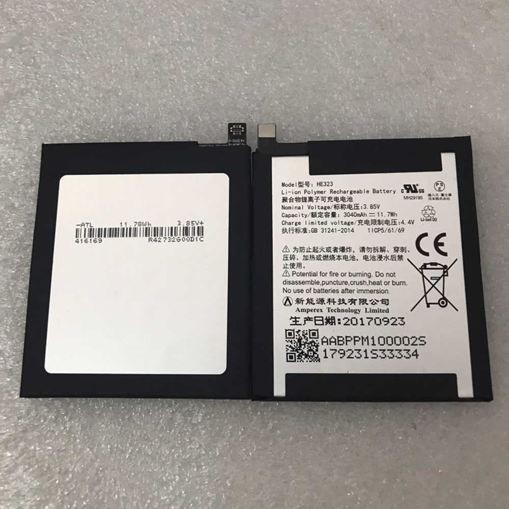 3.85V 3040mAh HE323 Smartphone Battery for Essential Phone PH-1 A11