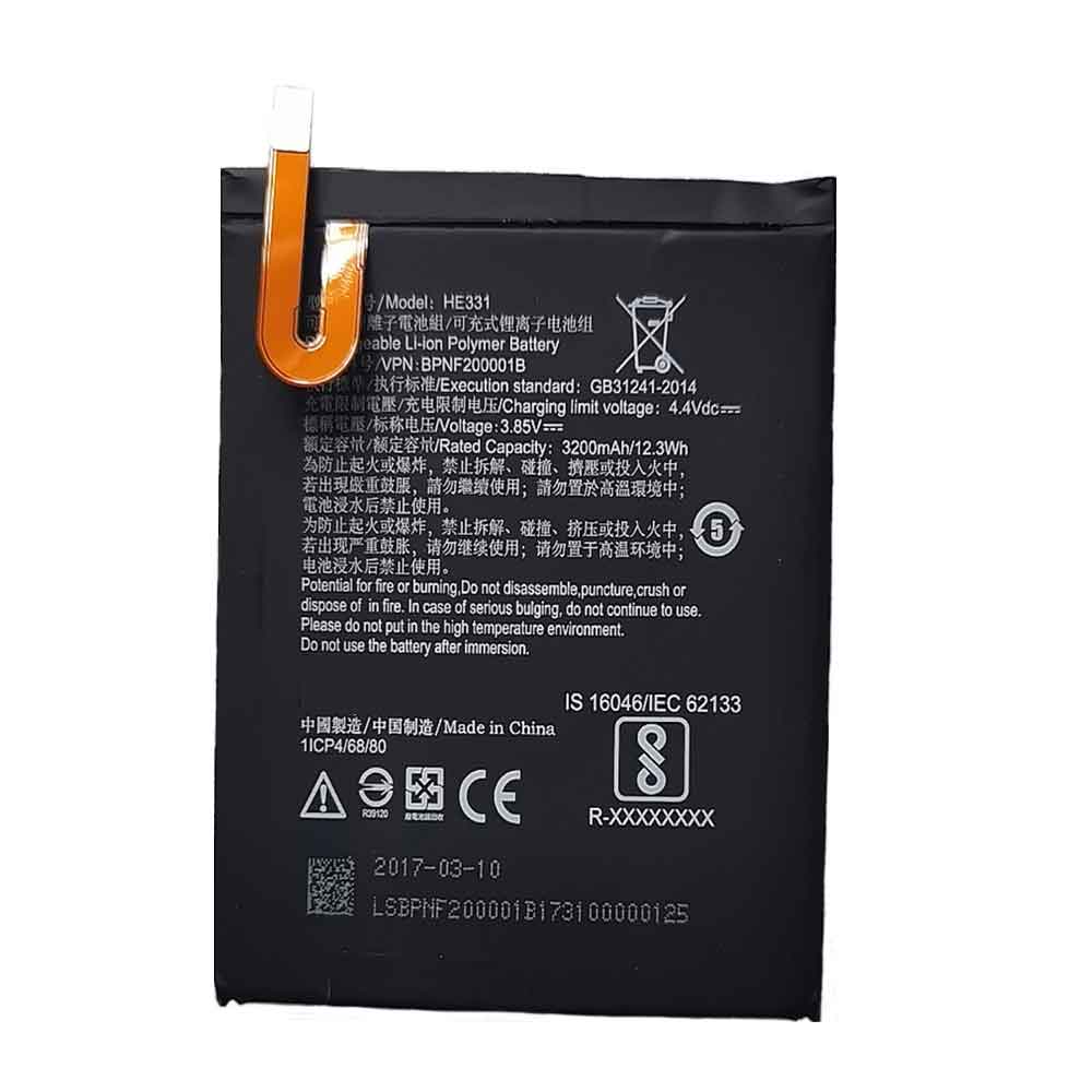 3.85V 3200mAh HE331 Smartphone Battery for Nokia HE331