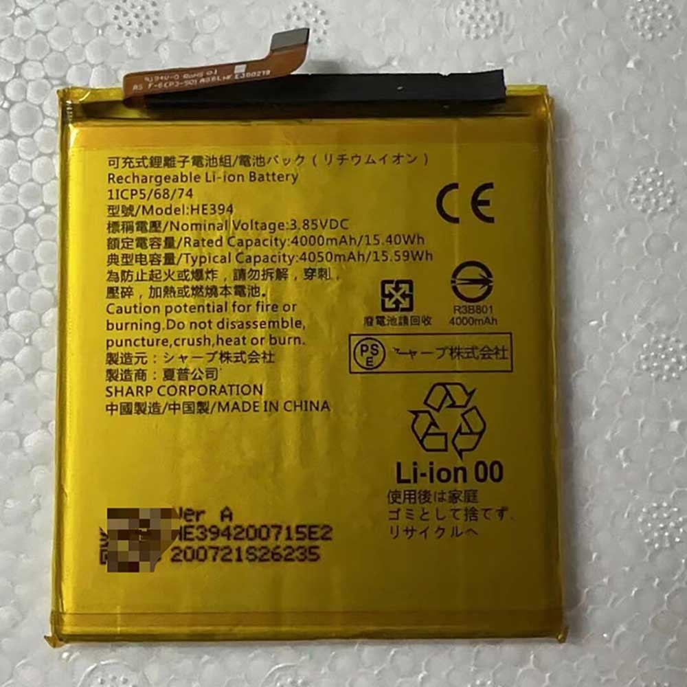 3.85V 4000mAh HE394 Smartphone Battery for Sharp Aquos Zero5GBasci