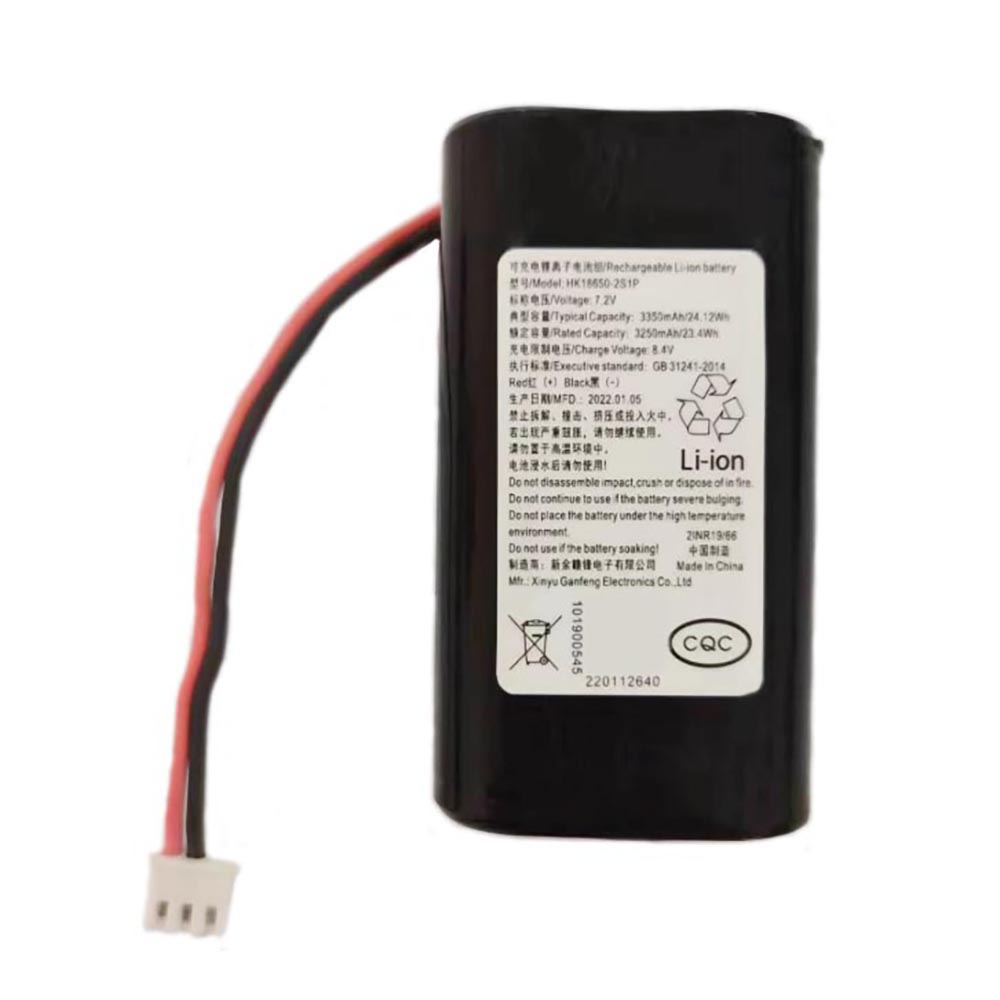 7.2V 3250mAh HK18650-2S1P Test Equipment Battery for Hikvision Lora DS-K1T240MIG-3XFQR HK18650-7.2V3350mAh