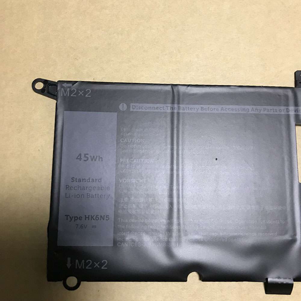 7.6V 45WH HK6N5 Laptop Battery for Dell Ins 13-5390 XPS 9370 9380 5390