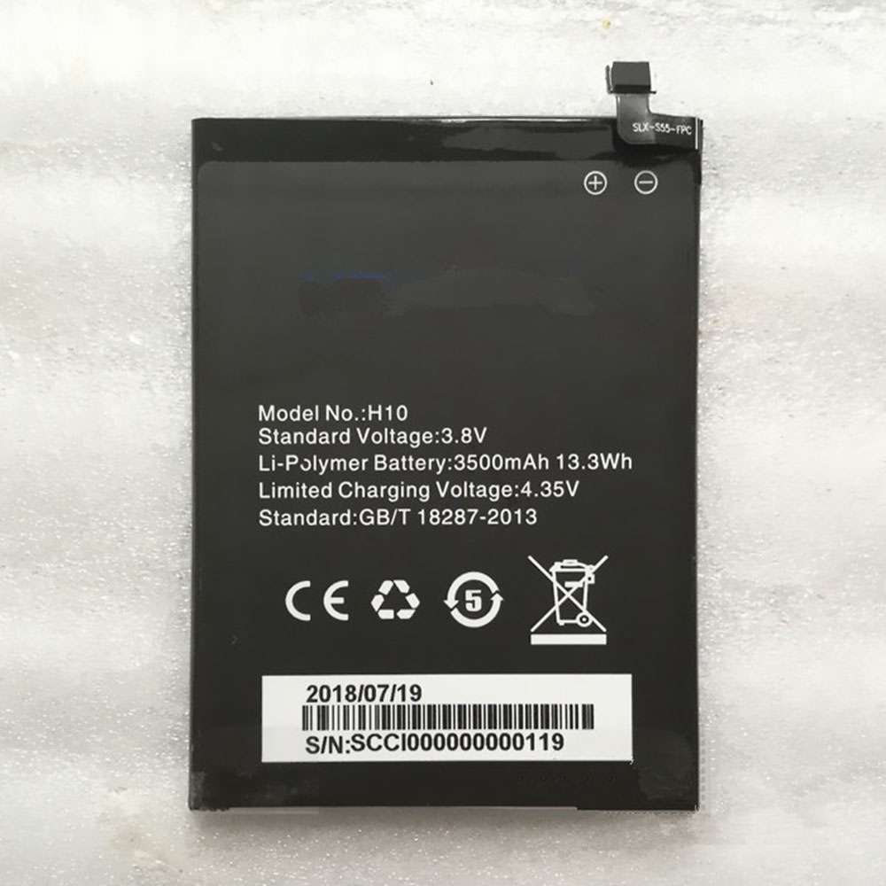 3.8V/4.35V 3500mAh/13.3WH H10 Smartphone Battery for Homtom H10