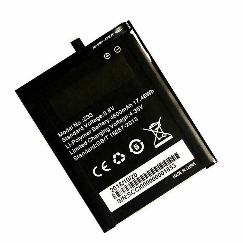 3.8V/4.35V 4600mAh/17.48WH Z33 Smartphone Battery for HOMTOM zoji Z33