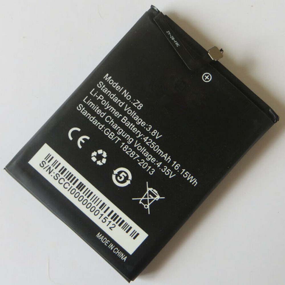3.8V/4.35V 4250mAh/16.15WH Z8 Smartphone Battery for Homtom ZOJI Z8 Mobile Phone