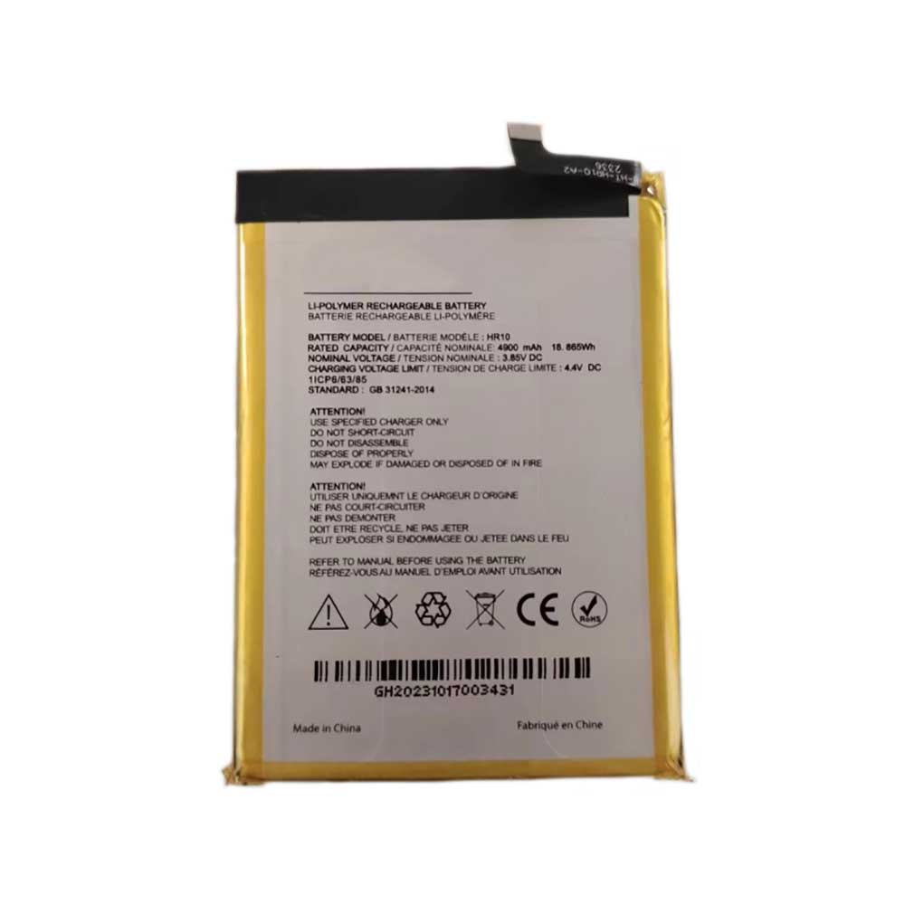 3.85V 4900mAh/18.865Wh HR10 Smartphone Battery for Energizer ULTIMATE U683S H67G