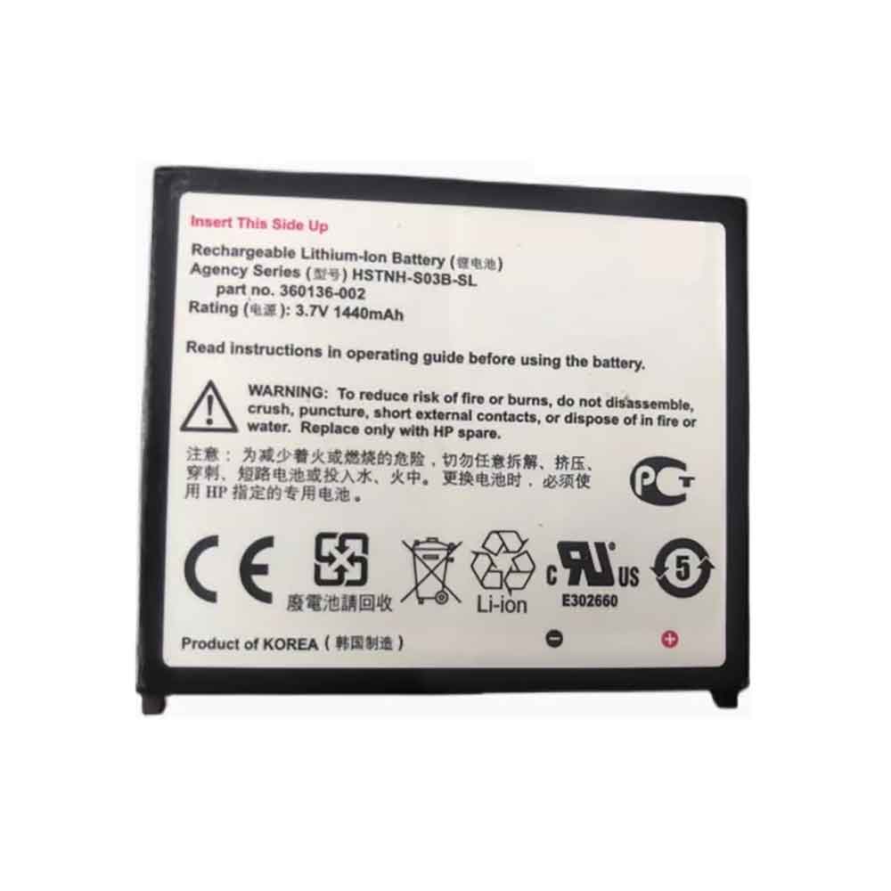 3.7V 1440mAh HSTNH-S03B-SL Smartphone Battery for HP iPAQ HX2490B HSTNH-H03C-XX