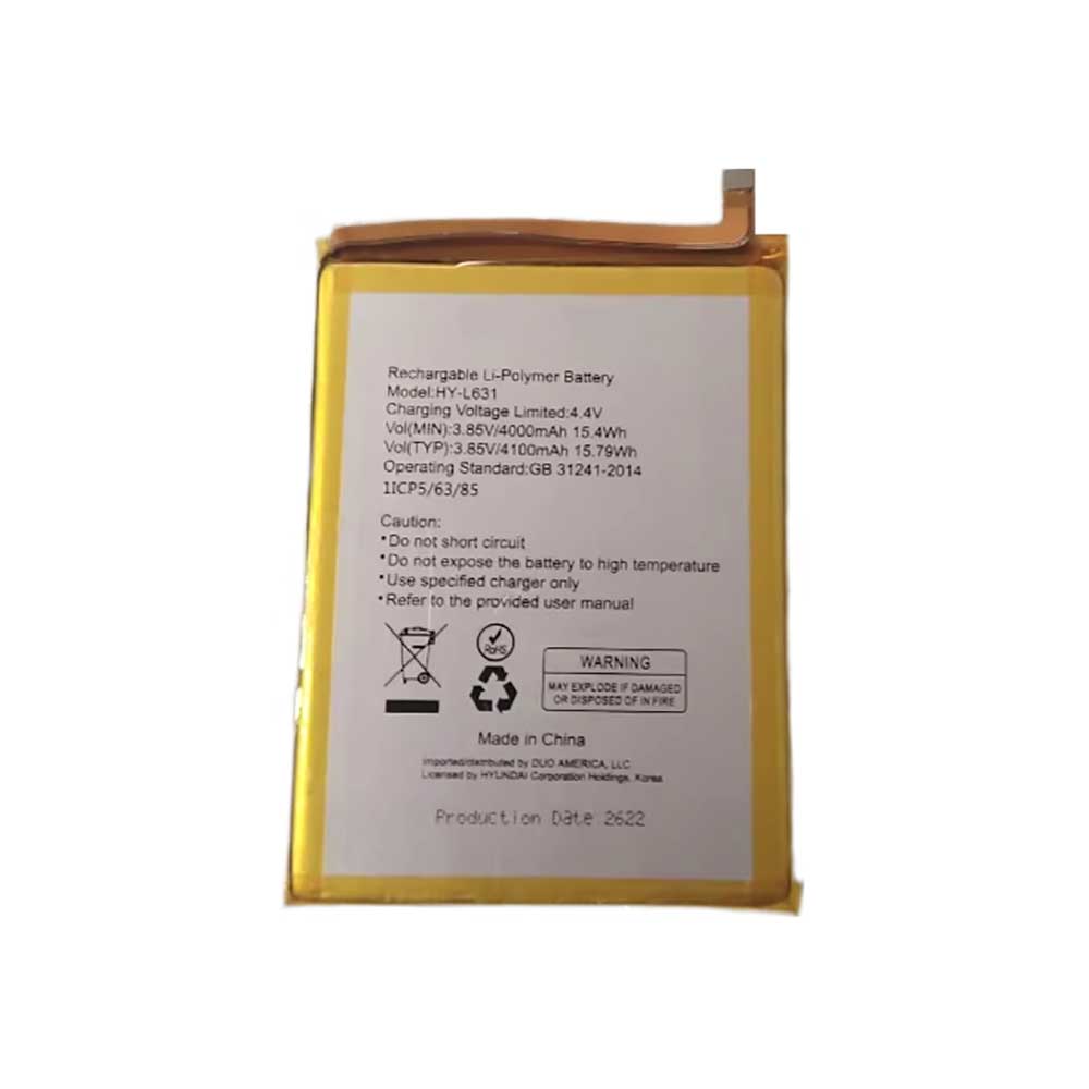 3.85V 4000mAh HY-L631 Electronic Batteries for Hyundai HY-L631