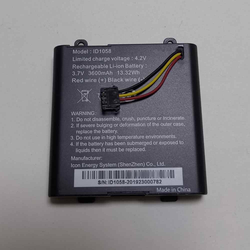 3.7V 3600mAh ID1058 Camera Battery for IES ID1058
