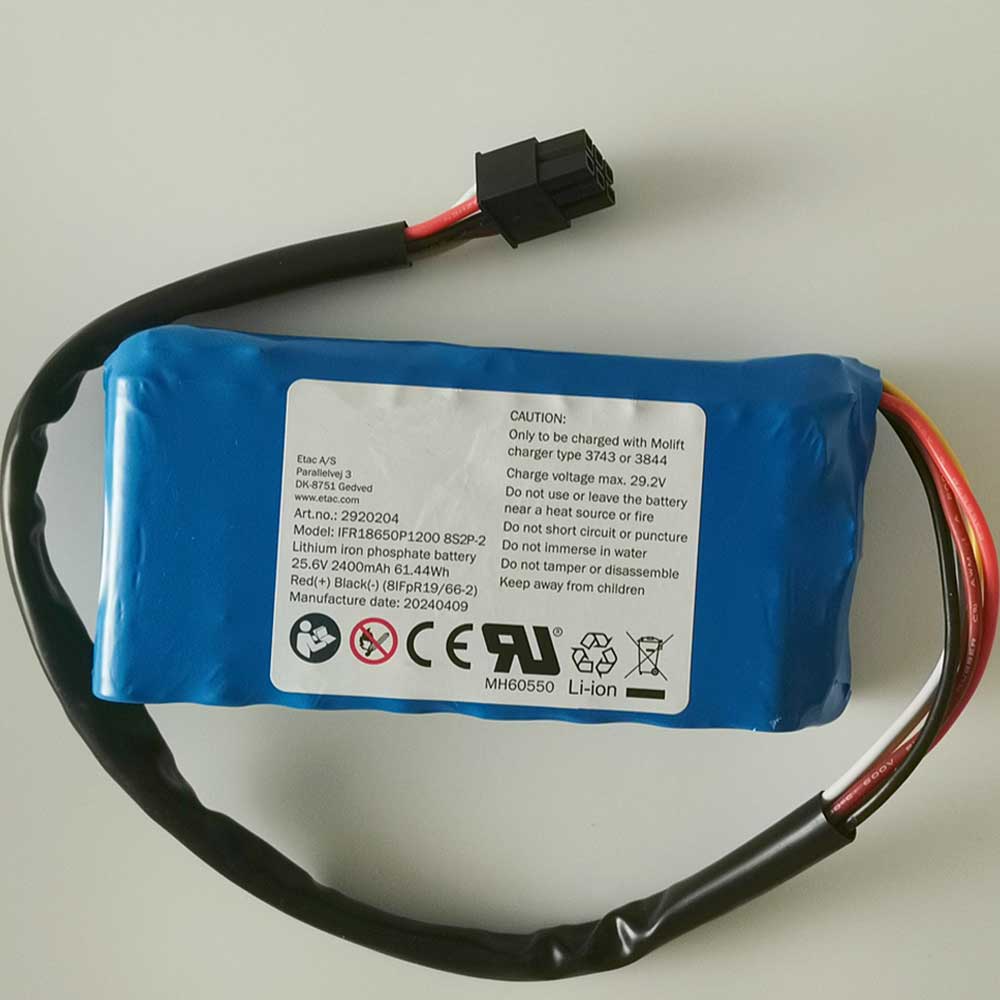 25.6V 2400mAh IFR18650P1200 Electronic Batteries for Molift IFR18650P1200 8S2P-2