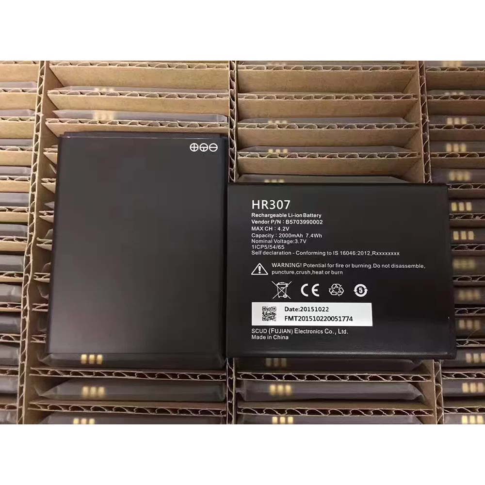 3.7V/4.2V 5400mAh/20.52Wh IHR307 Smartphone Battery for InFocus HR307 IHR307