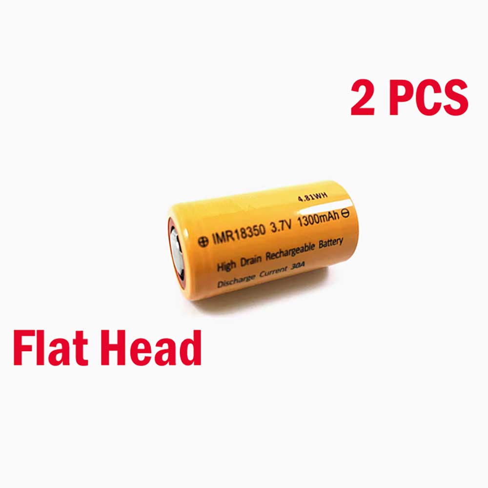 3.7V 1300mAh IMR18350 Standard Battery for Hibatt 30A