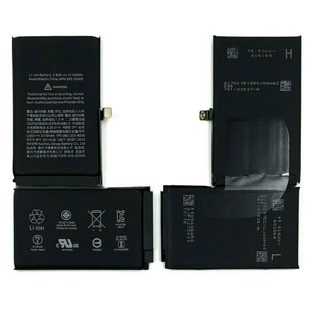 3.81V/4.35V 2716mAh Apple IPhone XS MAX A1921 Replacement Battery