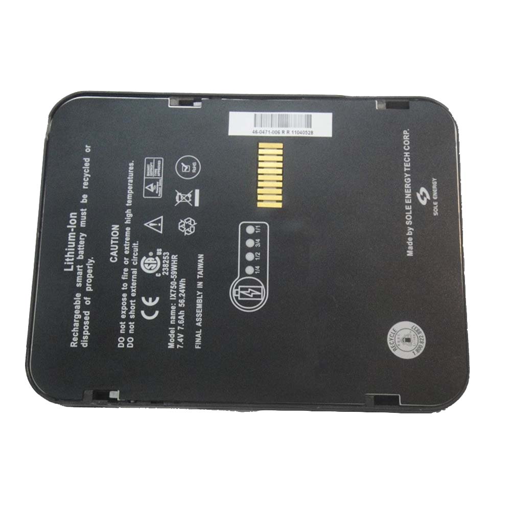 7.4V 7600mah/56.24WH IX750-59WHR Laptop Battery for Itronix GoBook IX750