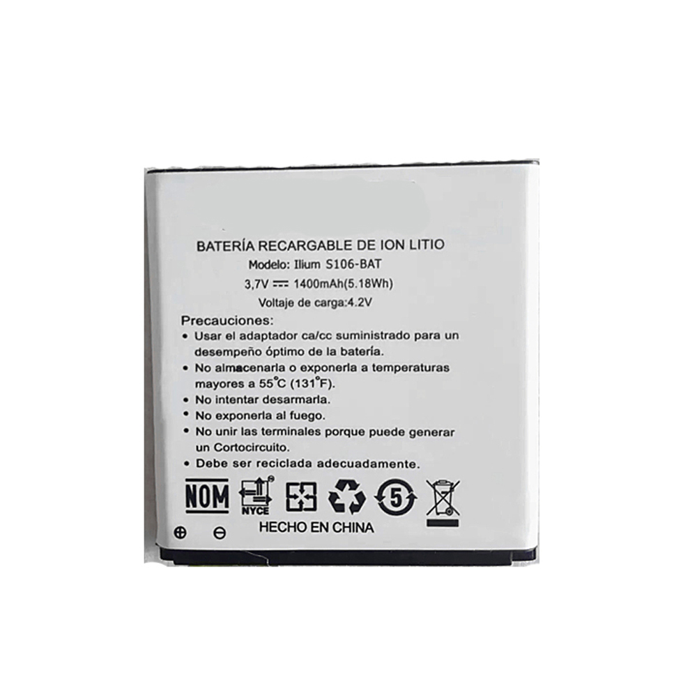 3.7V/4.2V 1400mAh/5.18WH S106-BAT Smartphone Battery for Lanix S106