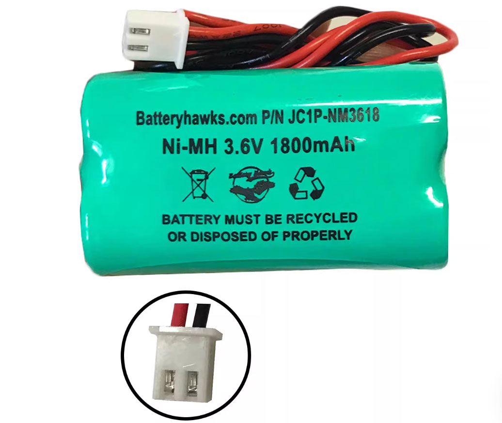 3.6V 1800mAh JC1P-NM3618 Electronic Batteries for Craftsman 73904 35 LED Flash Light