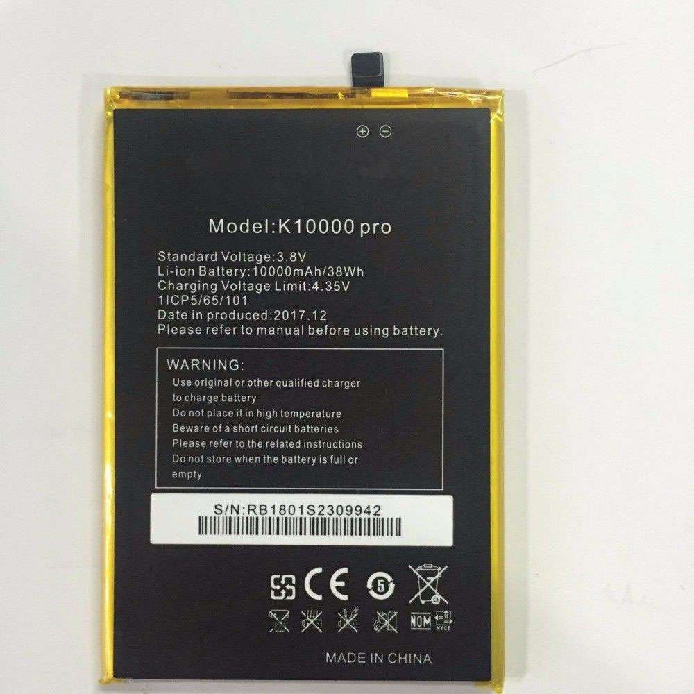 3.8V/4.35V 10000MAH/38WH Oukitel p6 Pro Replacement Battery