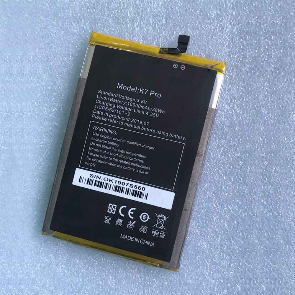 3.8V 10000mAh K7-PRO Smartphone Battery for Oukitel K7 Pro