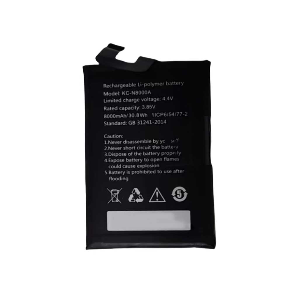 3.85V 8000mAh KC-N8000A Smartphone Battery for Oukitel S73