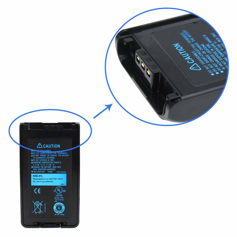 Kenwood KNB-35L KNB55L TK2360 TK3360K KNB57L battery