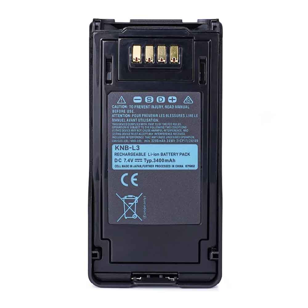 7.4V 3400mAh KNB-L1 Radio Communication Battery for Kenwood NX-5000 NX-5200 NX-5300 TNX-5400