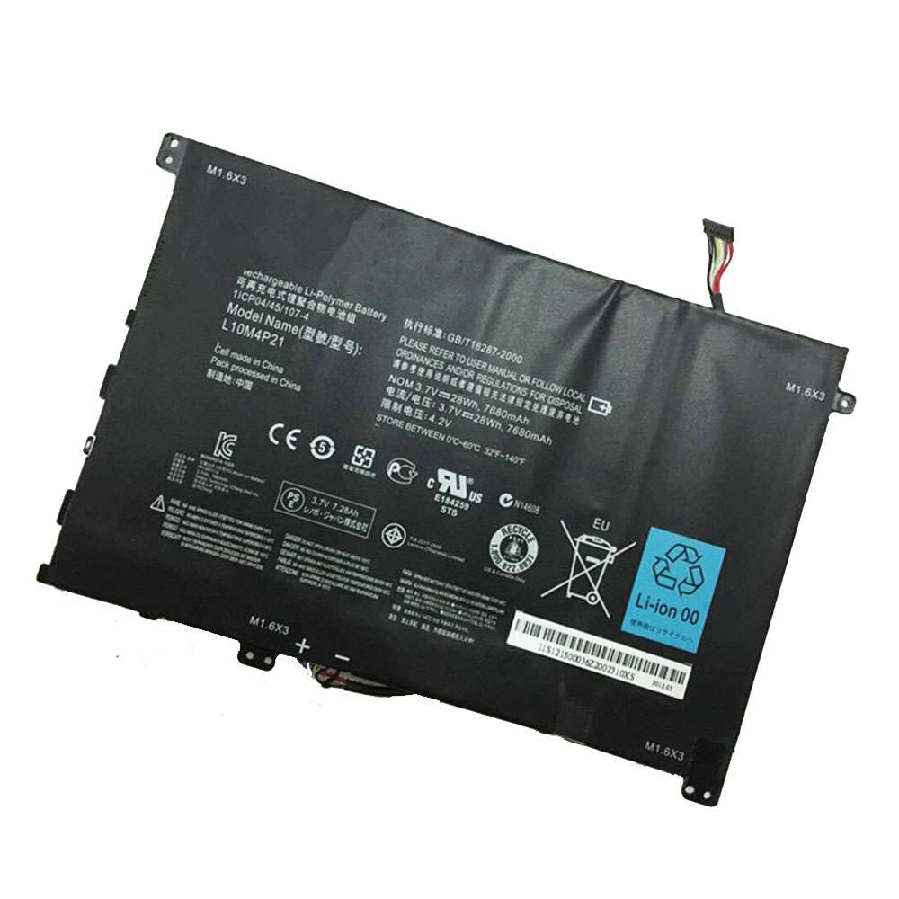 3.7V/4.2V 7680mAh/28WH L10M4P21 Laptop Battery for Lenovo IdeaPad S2010A 1ICP04/45/107-4