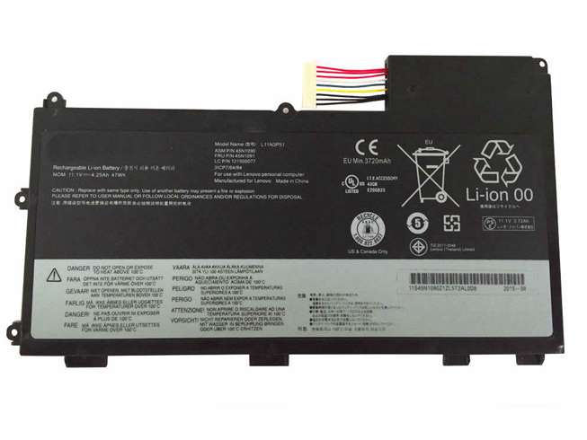 11.1V 47wh/4.25Ah L11N3P51 Laptop Battery for Lenovo ThinkPad T430U