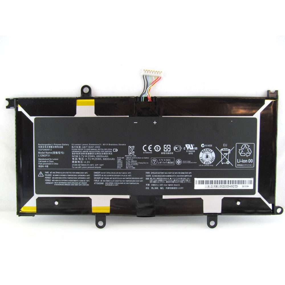 3.7V/4.2V 6800mAh/25WH L12M2P31 Tablet Battery for Lenovo K3011W Series
