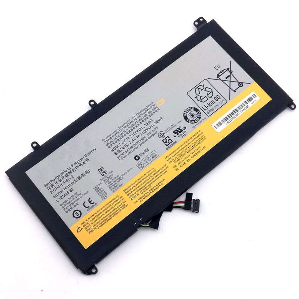 7.4V 52Wh/7100mAh L12M4P62 Laptop Battery for Lenovo Ideapad U430 U530 Touch