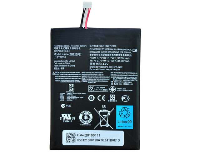 3.7V/4.2V 3700mAh/3.7wh lenovo ideapad A2107A A2207 A2 Tablet Replacement Battery