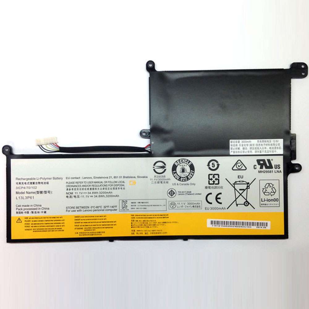 11.1V 34.8Wh/3200MAH L13L3P61 Laptop Battery for Lenovo Chromebook N20P Series