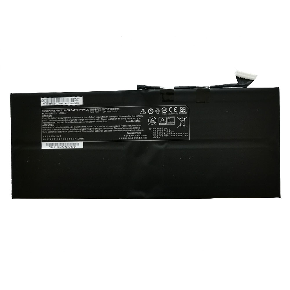 7.7V/8.7V 9350MAH 73WH L140BAT-4 Laptop Battery for Clevo L140BAT-4