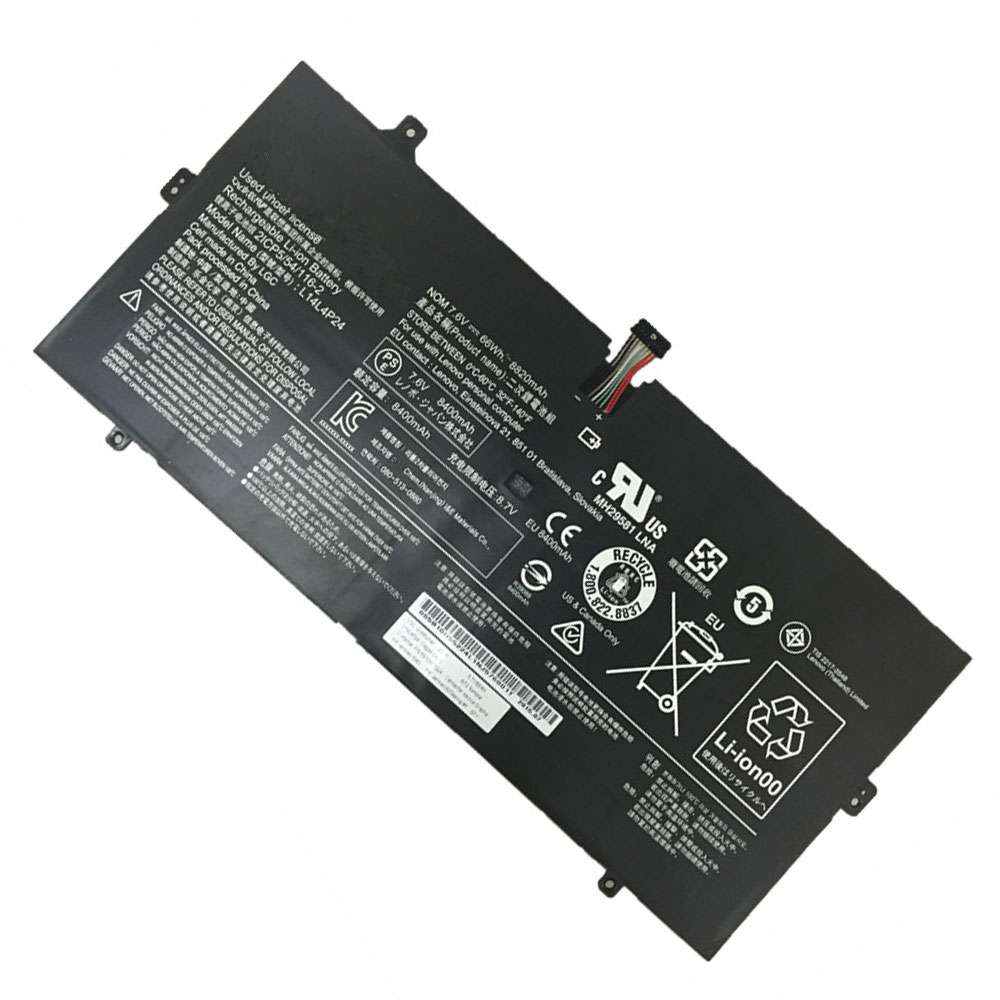 7.5V 66Wh/8800mAh L14L4P24 Laptop Battery for Lenovo YOGA 4 Pro 900-13ISK