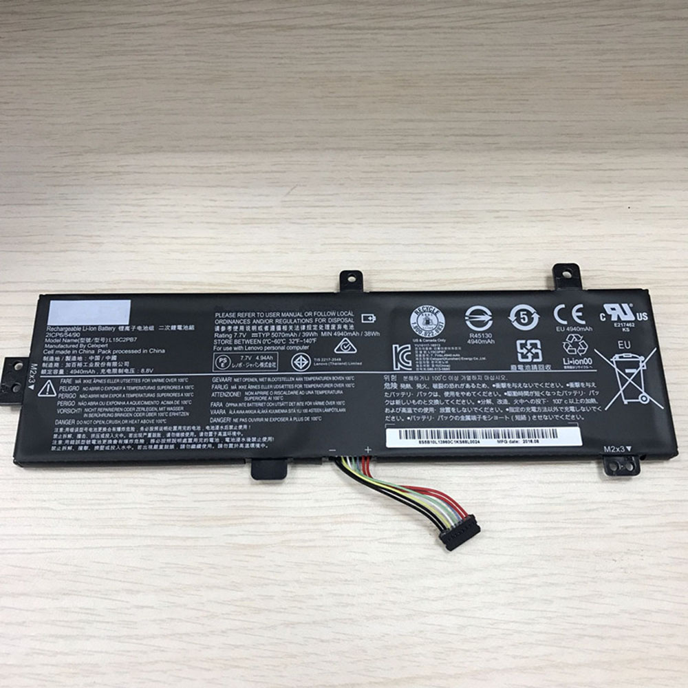 4.35V/7.7V 5070mAh/39WH L15C2PB7 Laptop Battery for Lenovo IdeaPad 310-15ISK 310-15ABR